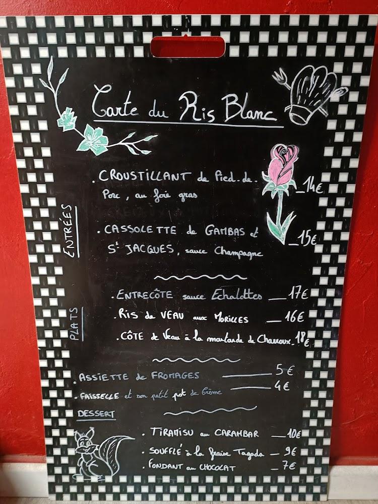 Le Ris Blanc - Menu Image 1